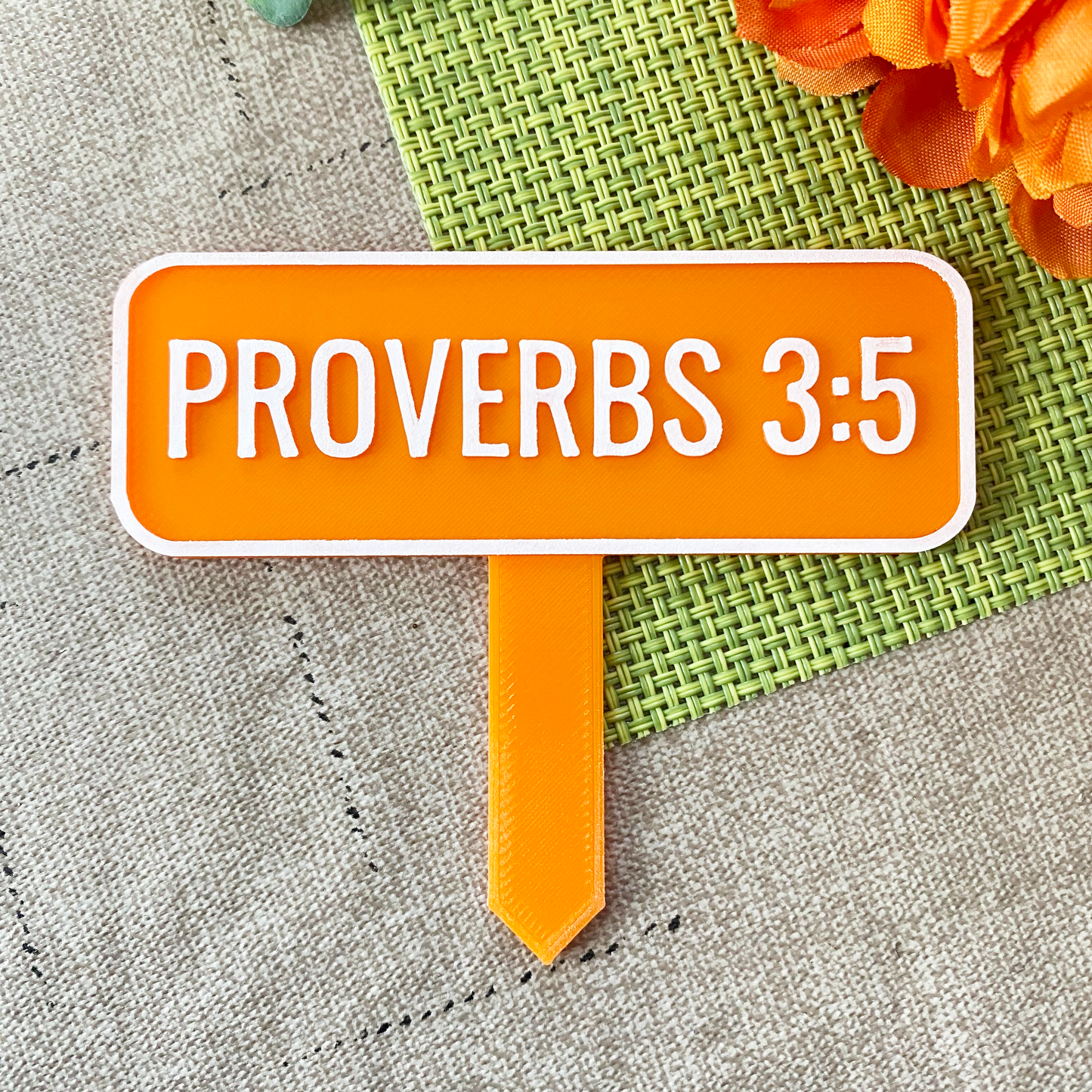 Proverbs 3:5 Planter Stake