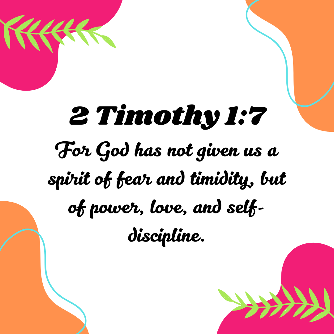 2 Timothy 1:7 Planter Stake