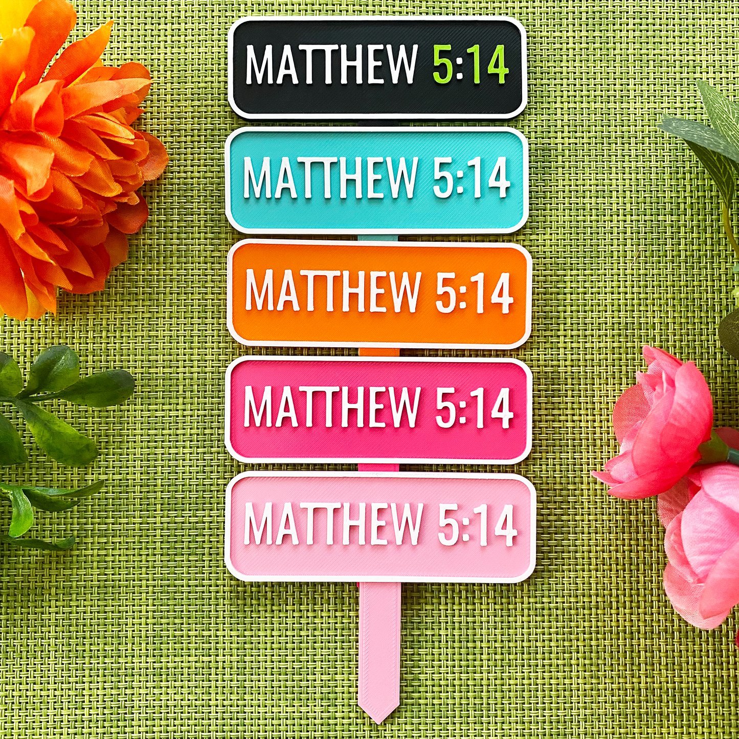 Matthew 5:14 Planter Stake