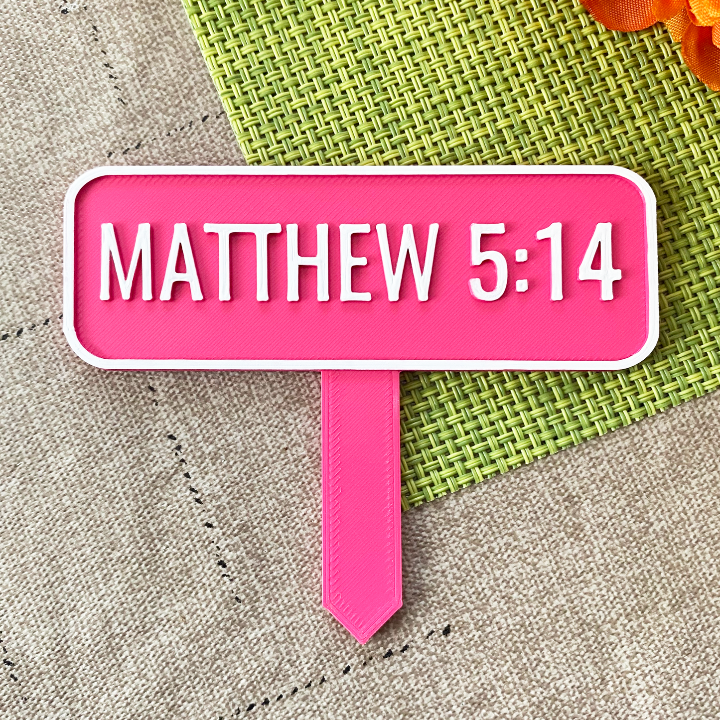 Matthew 5:14 Planter Stake