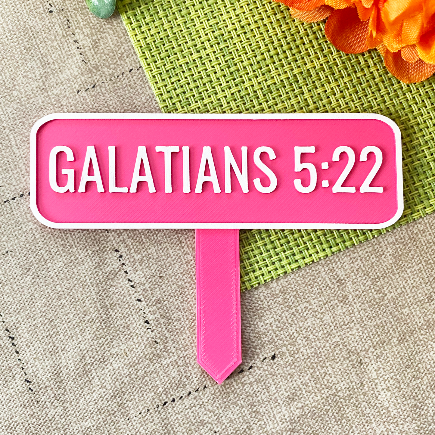 Galatians 5:22 Planter Stake