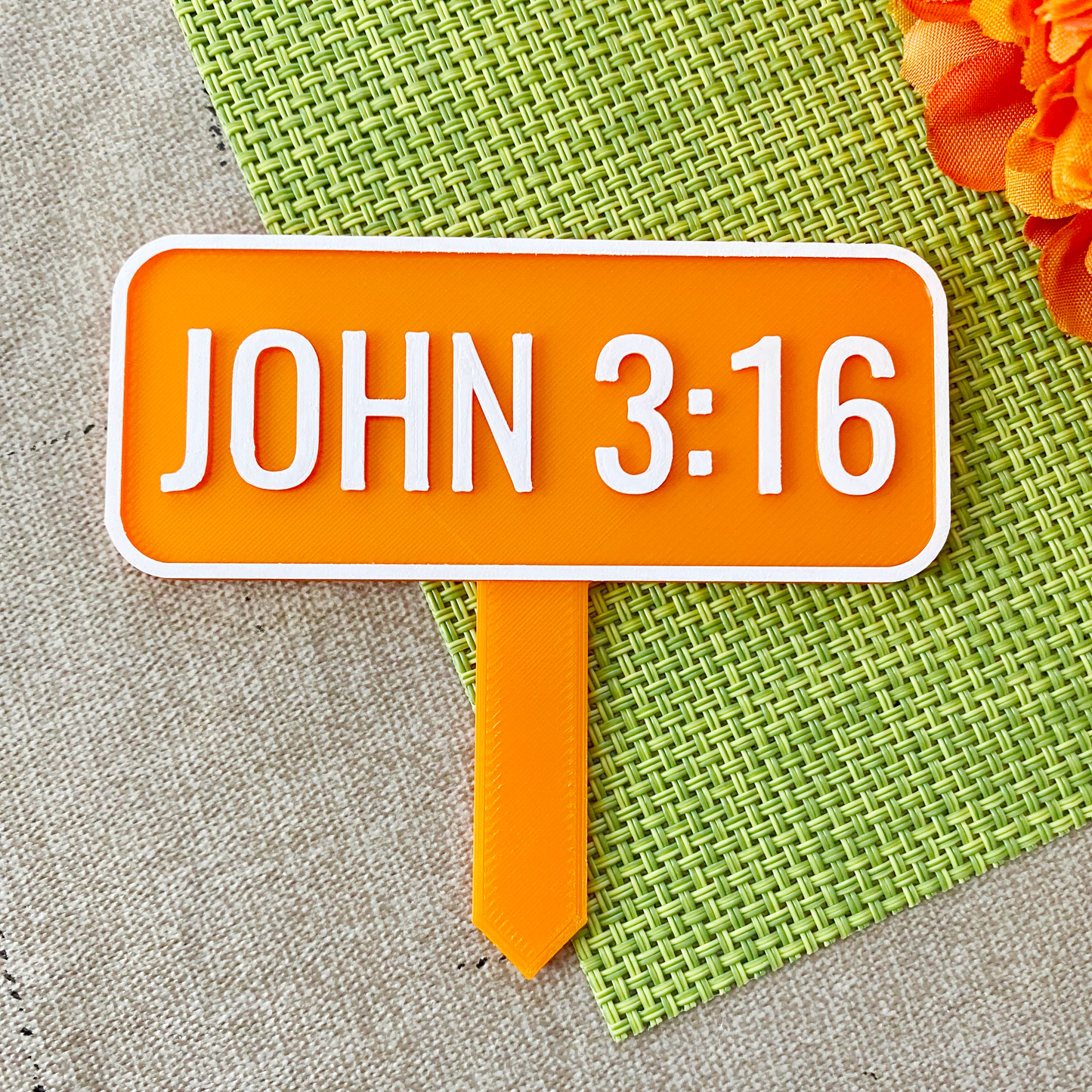 John 3:16 Planter Stake