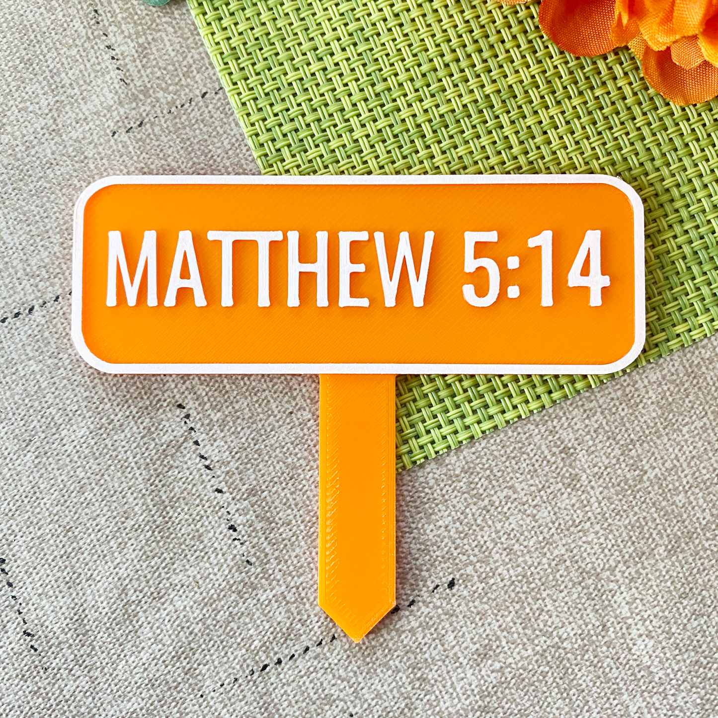 Matthew 5:14 Planter Stake