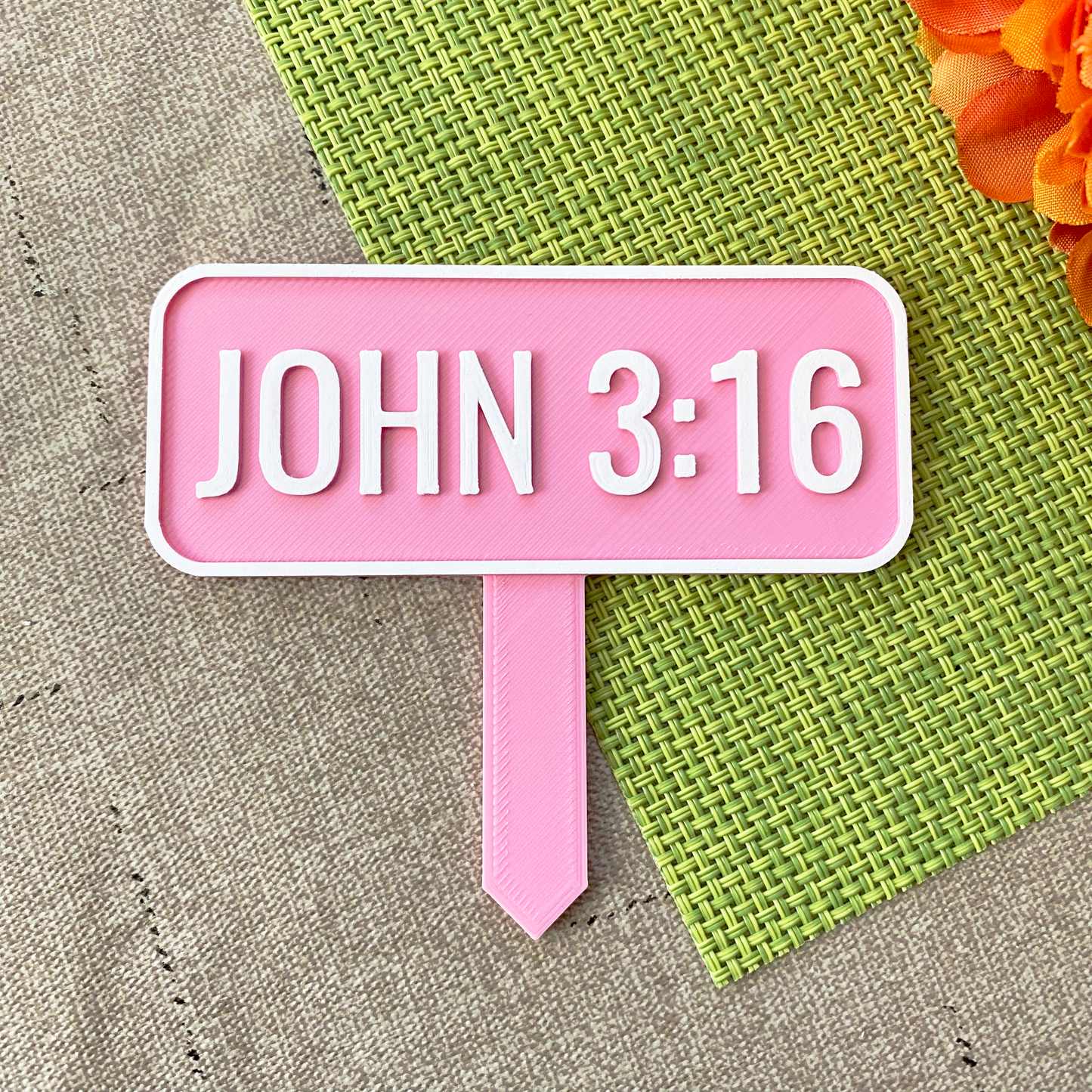 John 3:16 Planter Stake